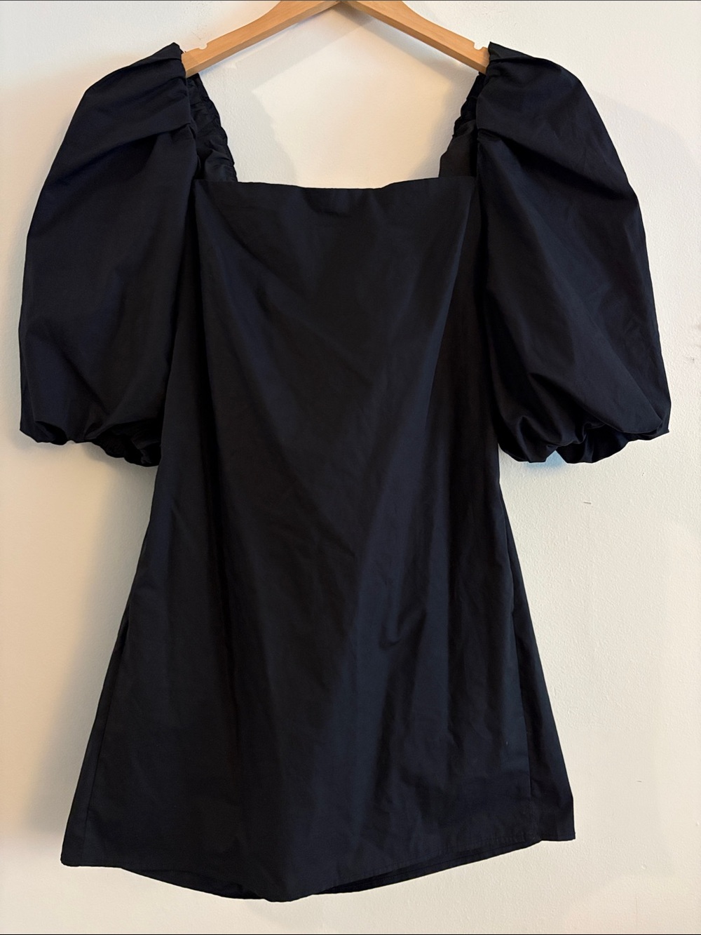Free People Mare Mare Bella Puff Sleeve Mini Dress Women Size Small Black